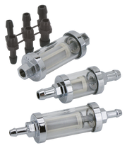 Zodiac Chrome See-Through Fuel Filter – Gas- & Oil Tank
