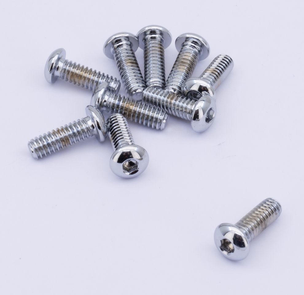 Midwest Acorn Nut Company Chrome Plated Button Head Allen Screws Assortment – Hardware
