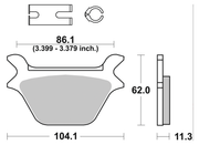 Sbs Rear Disc Brake Pads