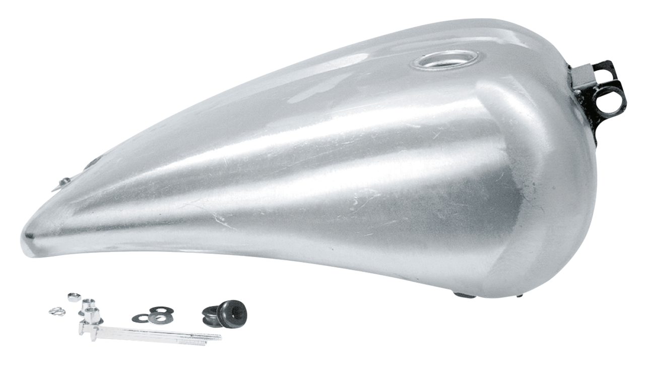 Zodiac One Piece 2" Stretched Smooth Top Steel Gas Tank for Dyna – Gas- & Oil Tank