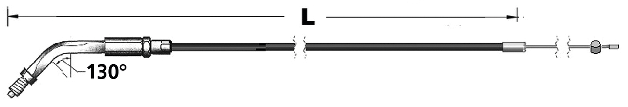 Barnett Clutches & Cables Throttle and Idle Cables for Use with S&S Super E and Super G Carburetors and 1986-1995 Threaded Throttle – Control Cables & Hydraulic Lines