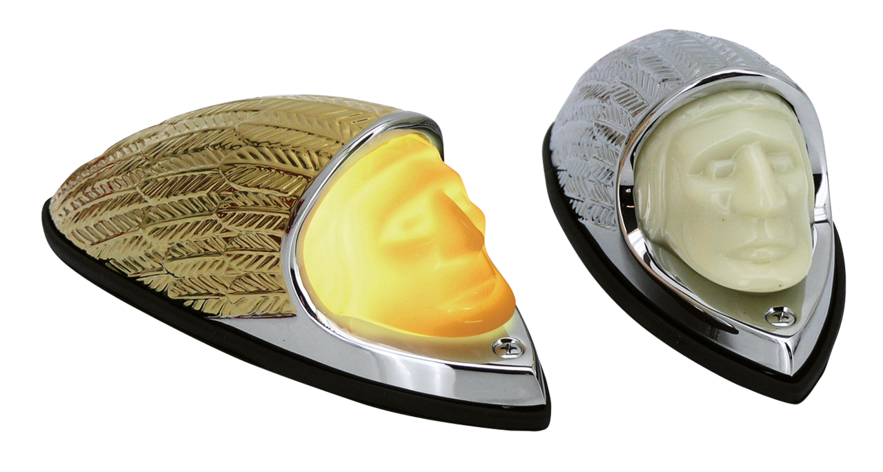 Zodiac Indian Head Lighted Fender Ornaments – Fender & Struts