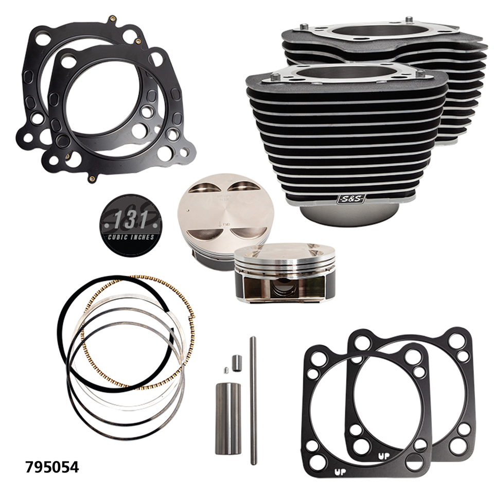 S&S 131CI & 136CI Big Bore Stroker Cylinders for Milwaukee Eight – Engine