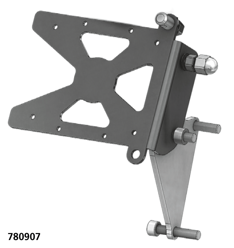 Torx Wyatt Helmets Side Mount License Plate Bracket Kits