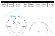 Zodiac Heritage Style Rear Fenders for Custom Applications – Fender & Struts