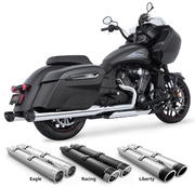 Freedom Performance Exhaust 4" Slip-Ons for Indian Powerplus & Thunderstroke