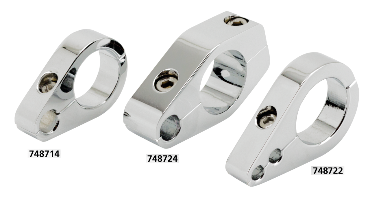 Custom Cycle Engineering Cable Routing Clamps – Control Cables & Hydraulic Lines