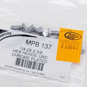 Midwest Acorn Nut Company Chrome Plated Hex Head Cap Screws Assortment – Hardware