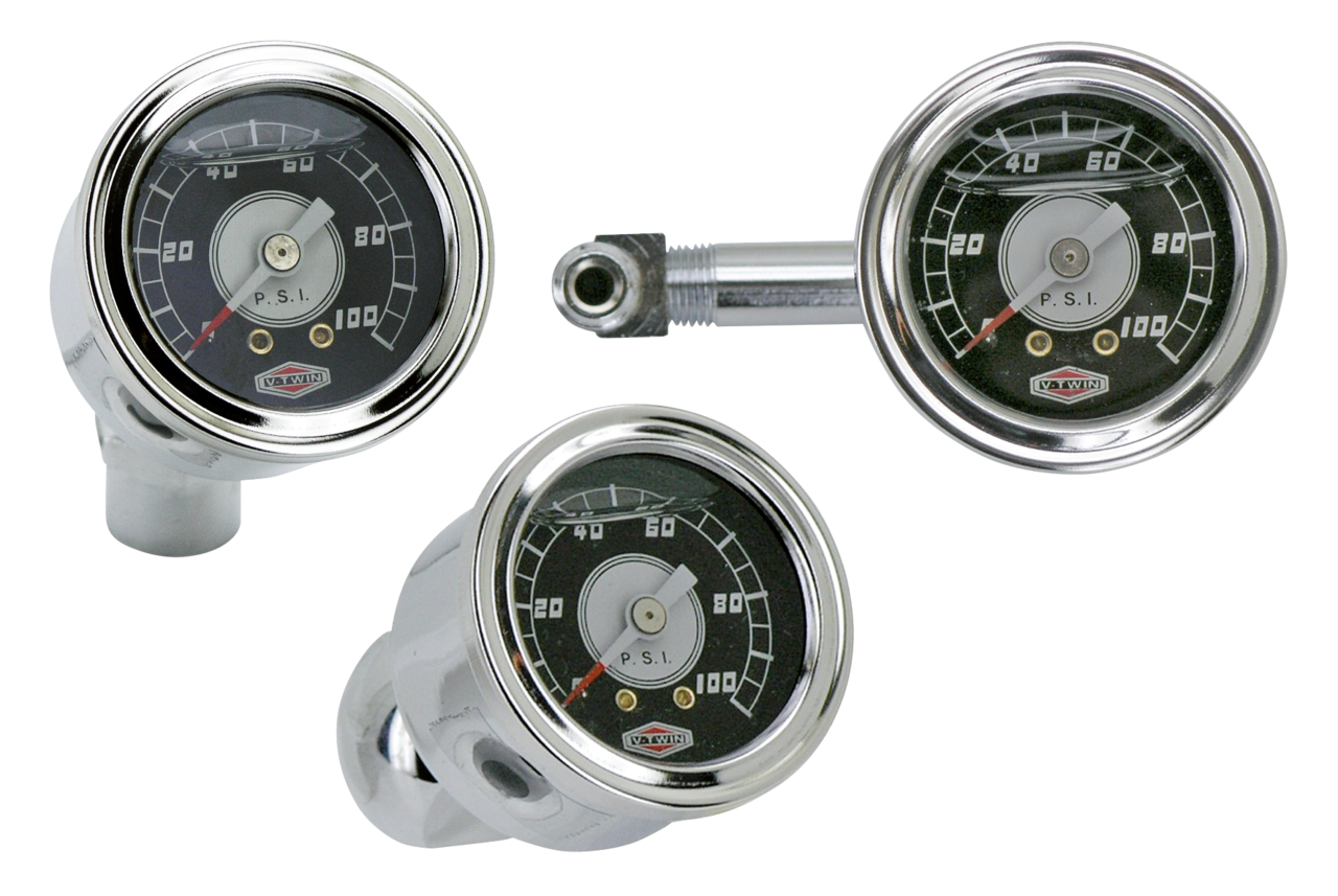 Zodiac Liquid Filled Oil Pressure Gauge Kits – Gauges & Dashes