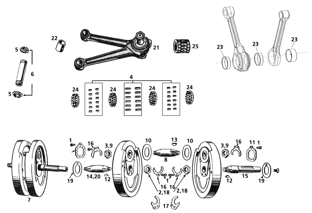 Samwel Supplies Replacement Parts for 45CI & Big Twin Side Valve Crankshaft – Engine